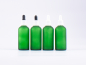 Preview: Grünglasflasche 100ml, mit Pipette OV weiss